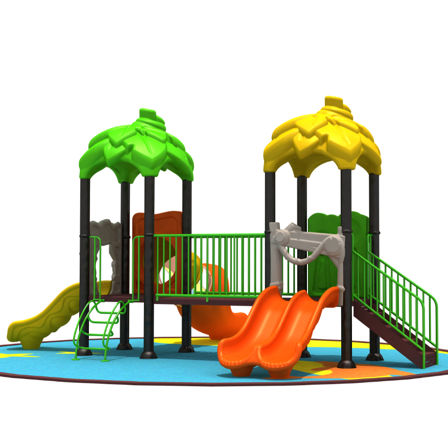 绿洁地产滑滑梯组合 室外老年健身路径 淮安小区体育健身器材(图3)